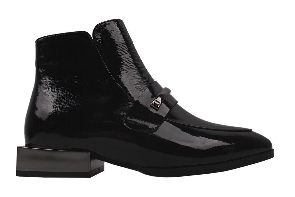 Черевики Farinni на низькому ходу жіночі з лакової шкіри р. 39 Чорний (60-20DHC) - фото 2 Черевики Farinni на низькому ходу жіночі з лакової шкіри р. 39 Чорний (60-20DHC) - фото 2