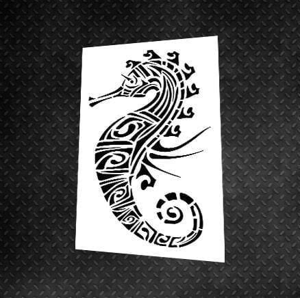 Трафарет DFA для декору Тварини морський Коник для штукатурки та фарби 0,3-1 мм (J00006)