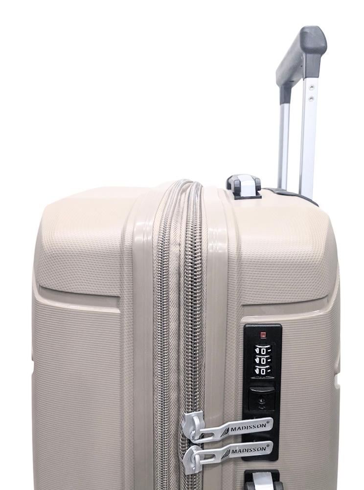 Валіза мала під ручну поклажу Madisson Snowball 51304 поліпропілен S Шампань - фото 3 Валіза мала під ручну поклажу Madisson Snowball 51304 поліпропілен S Шампань - фото 3