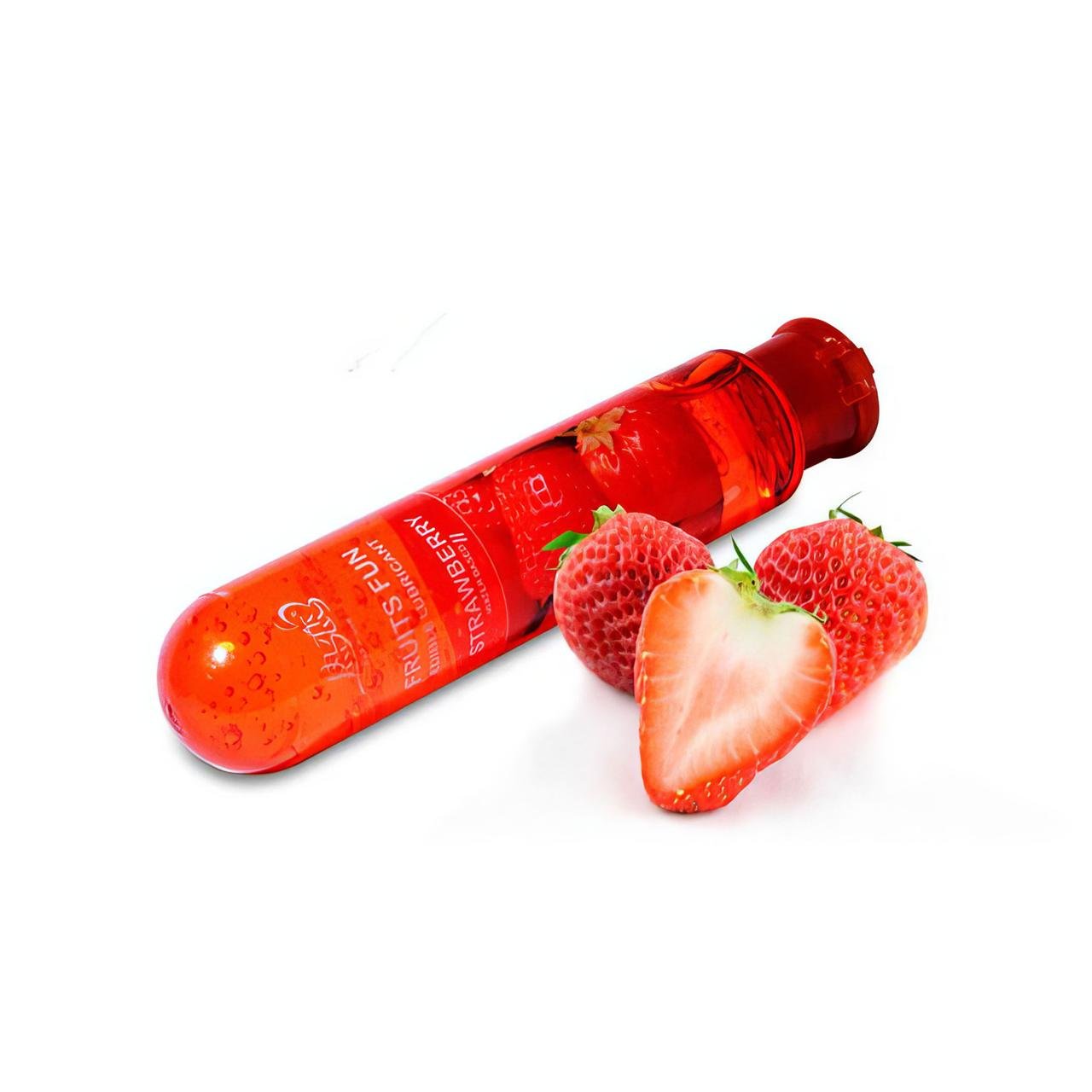 Гель лубрикант увлажняющий съедобный Fruits Fun клубника 80 мл (K0123-4) Гель лубрикант увлажняющий съедобный Fruits Fun клубника 80 мл (K0123-4)