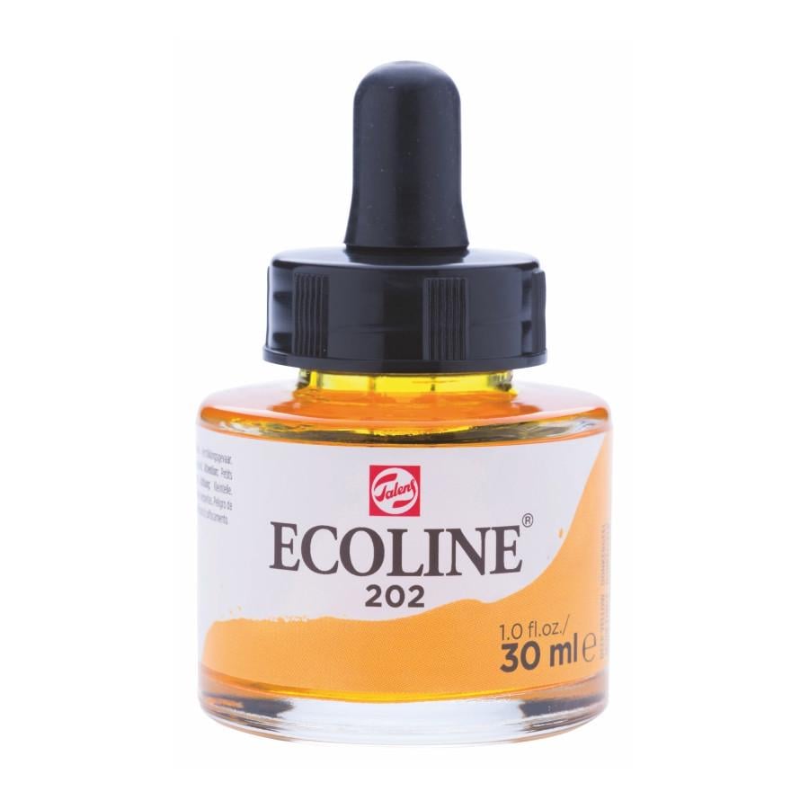 Краска акварельная жидкый Rosa Ecoline 30 мл 3 шт. 202 Желтый темный (8712079406943 11252021)