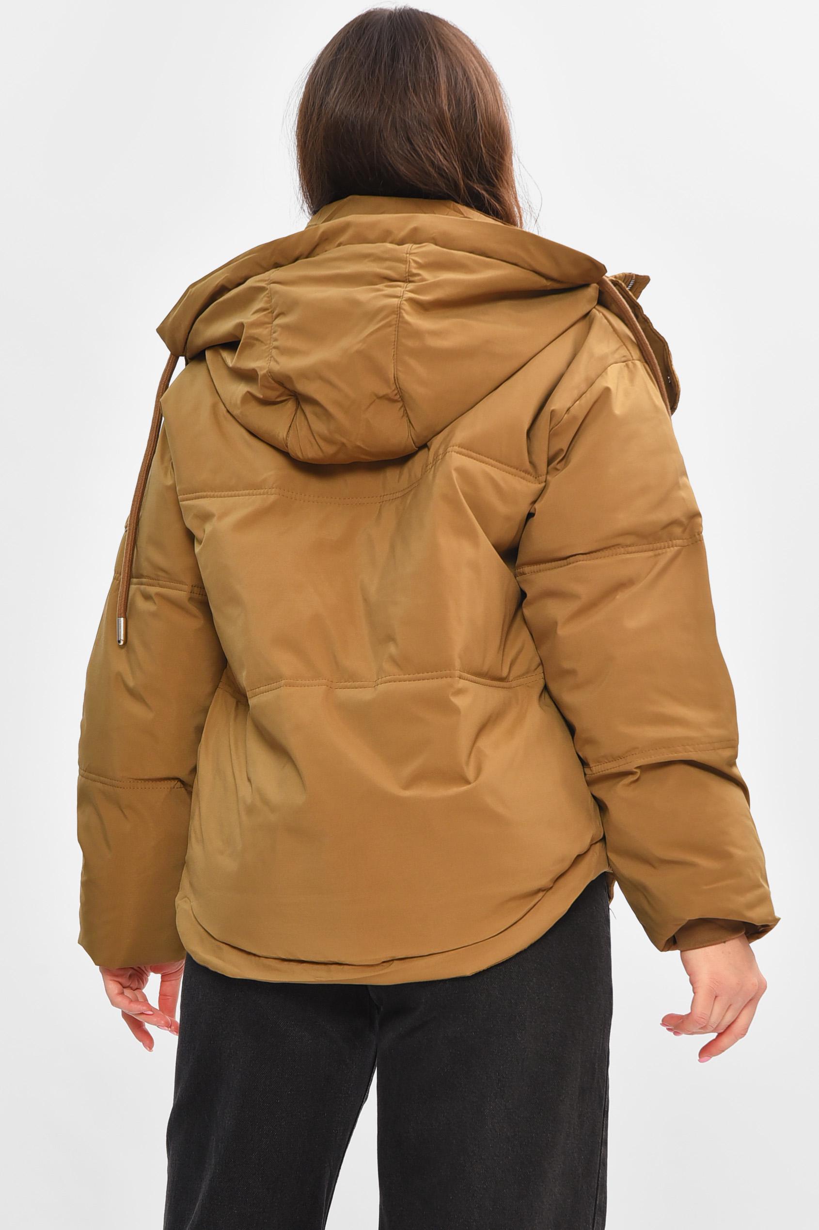 Куртка жіноча демісезонна L Коричневий (207168) - фото 3