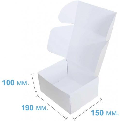 Коробка 190x150x100 мм подарункова Білий (529) - фото 2 Коробка 190x150x100 мм подарункова Білий (529) - фото 2