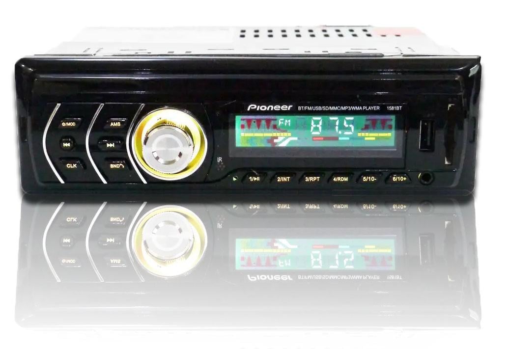 Автомагнітола USB RGB SD/AUX/FM пульт 1581 4x50W