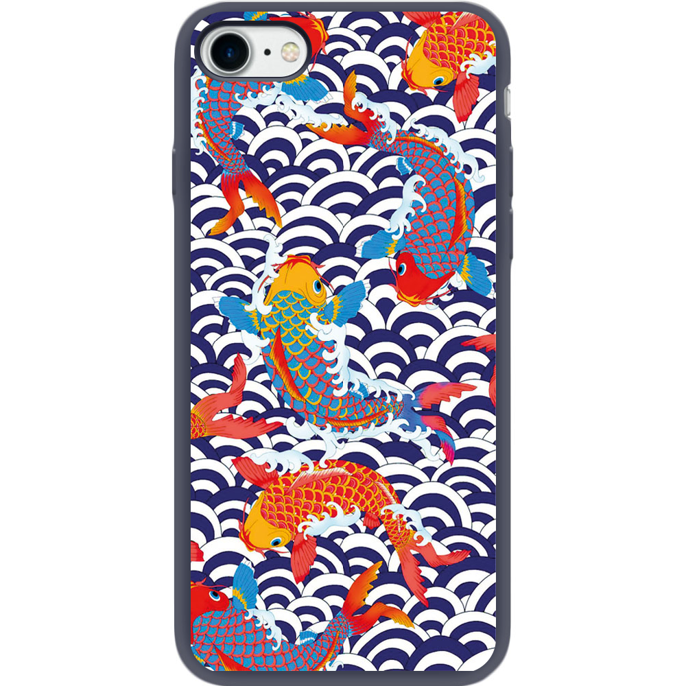 Чехол BoxFace Apple iPhone 7/8 SE  2020 Koi Fish Синий силикон (26205-up2477-35448)