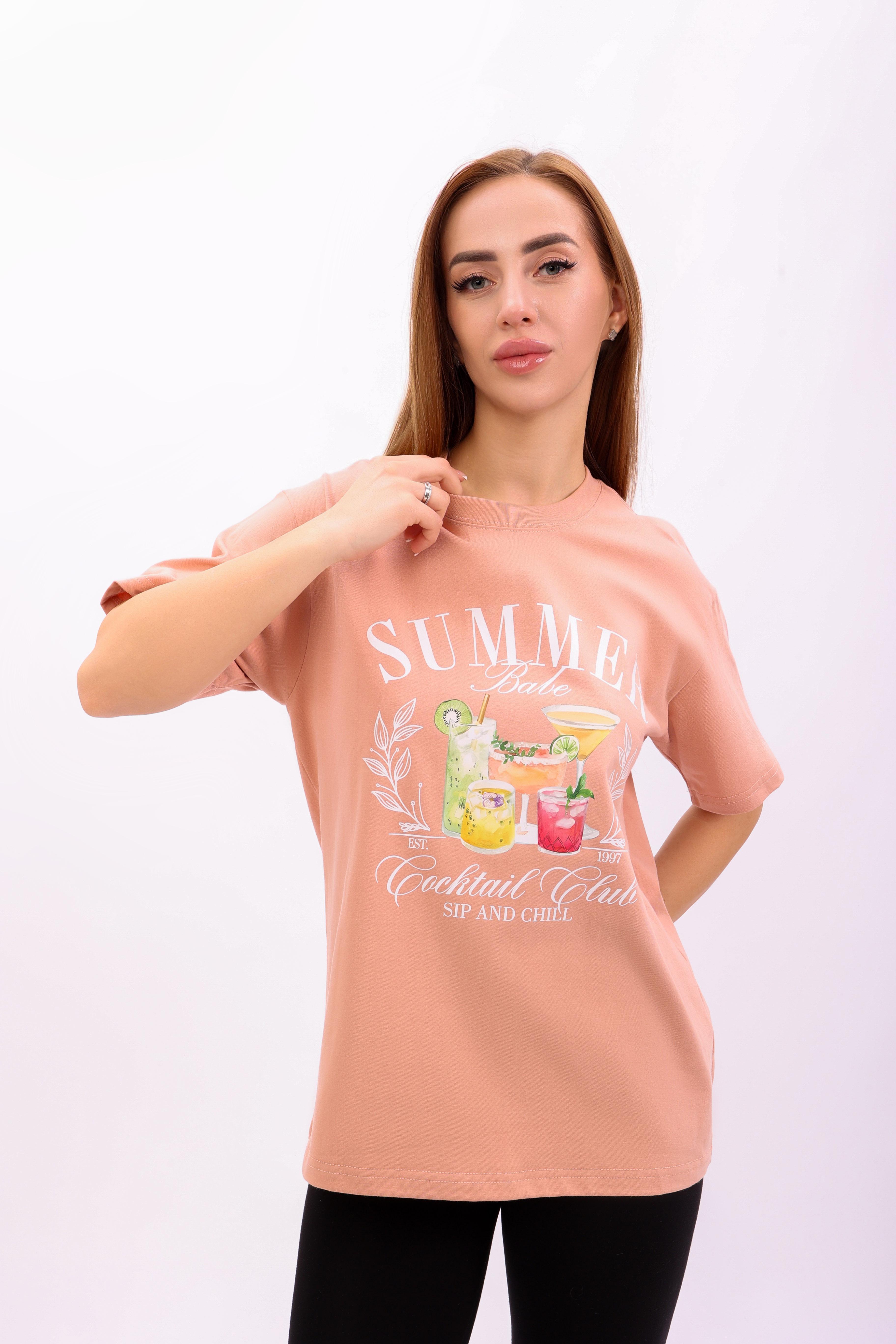 Футболка женская Where Uwear 347122 M Розовый (347122_M)