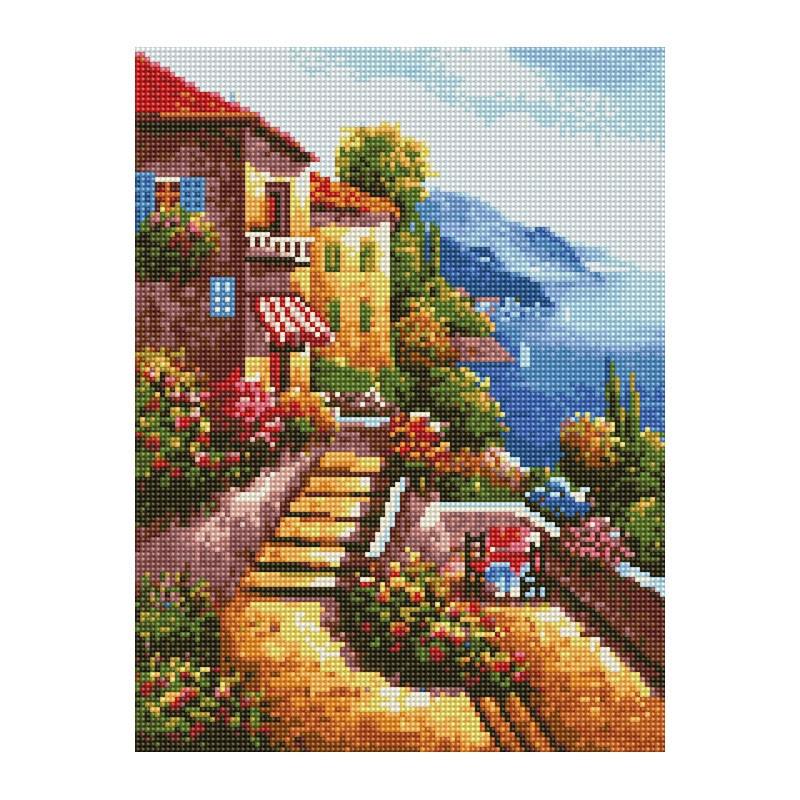 Алмазная мозаика на подрамнике Rainbow Art Морское побережье 40х30 см (EJ1352)