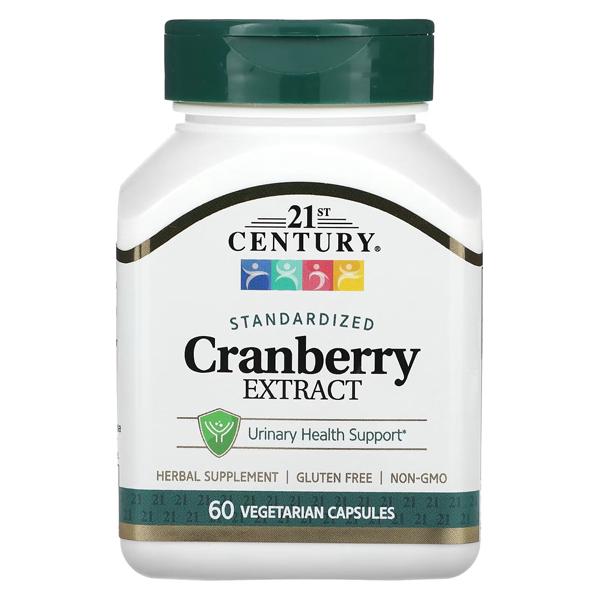 Клюква 21st Century Cranberry Extract Standardized 60 вег. капс. (000023535)
