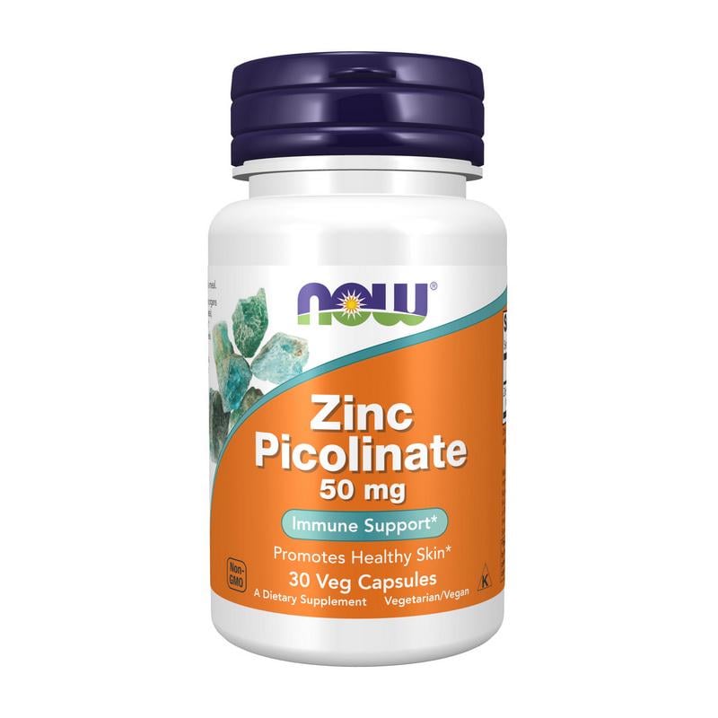 Цинк піколінат NOW Zinc Picolinate 50 mg 30 капс.