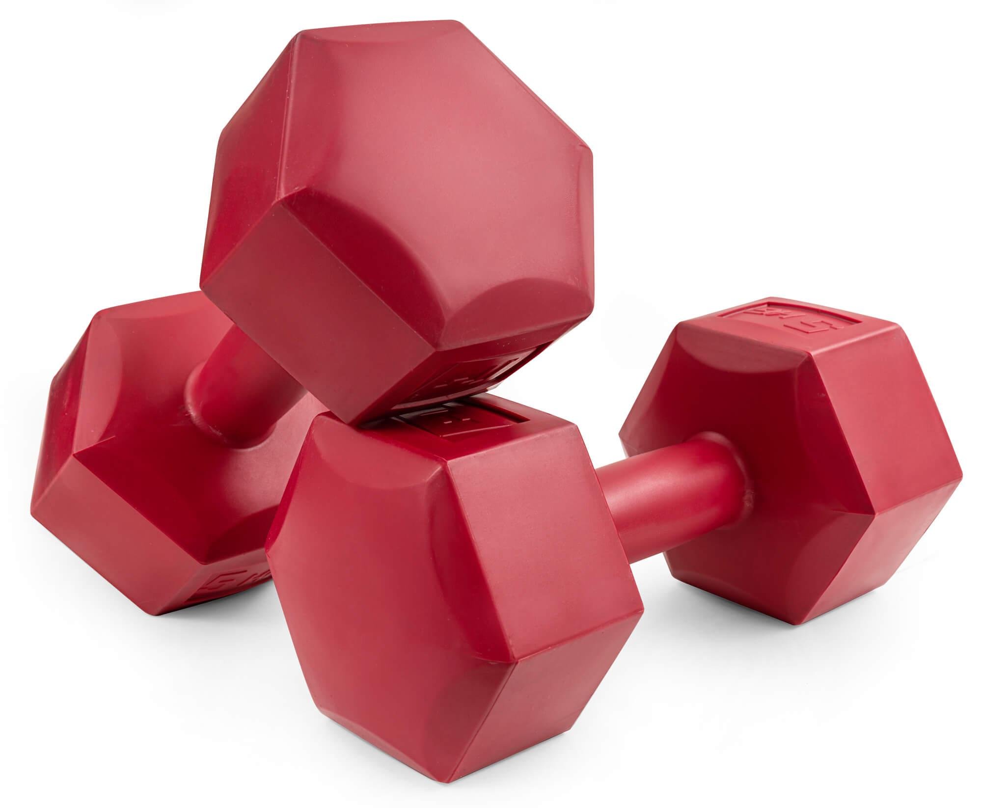 Набір гантелей Hop-Sport HS-C050DH 2х5 кг композитних Червоний - фото 1 Набір гантелей Hop-Sport HS-C050DH 2х5 кг композитних Червоний - фото 1