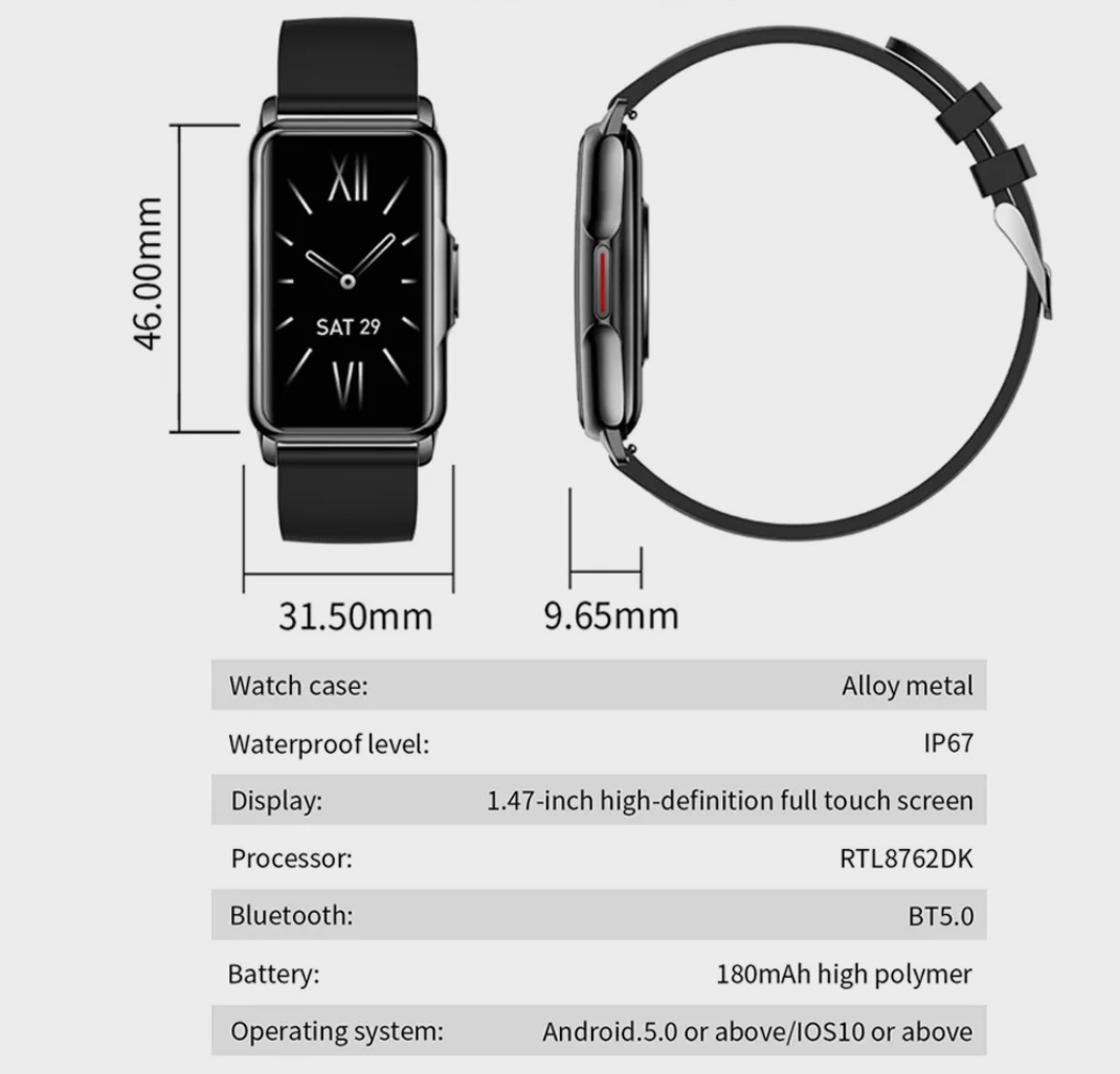 Смарт-часы Lemfo H80 PRO с тонометром Black — фото 7