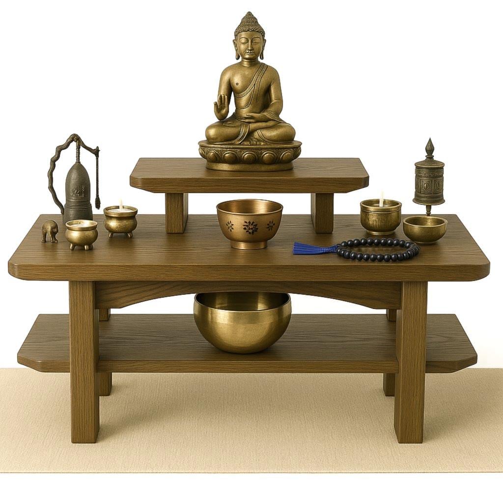 Вівтар для медитації з дерева Теквіон Мускат (ЛАТ-008807)