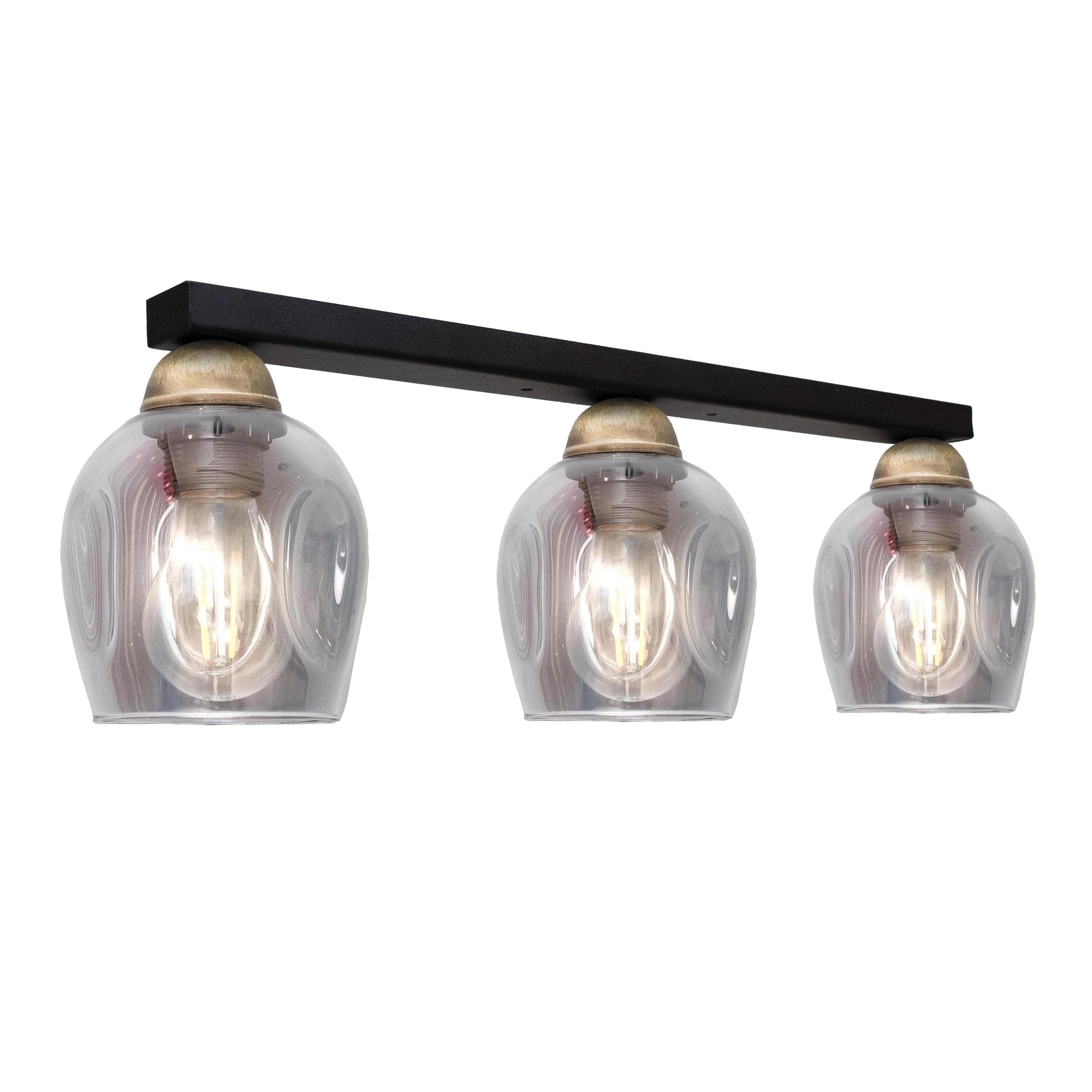 Светильник потолочный MSK Electric Enigma PL 202411-3 BK под три лампы Светильник потолочный MSK Electric Enigma PL 202411-3 BK под три лампы