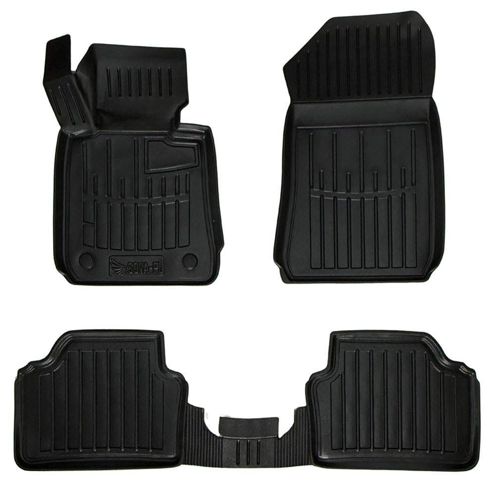 Коврики в салон SOVA-PL для BMW 3 E90/E91 2004-2013 резиновые 5 шт. Черный (28800457)