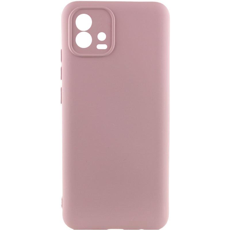 Противоударный чехол Silicone Cover Lakshmi Full Camera (AA) для Motorola Moto G72 розовый
