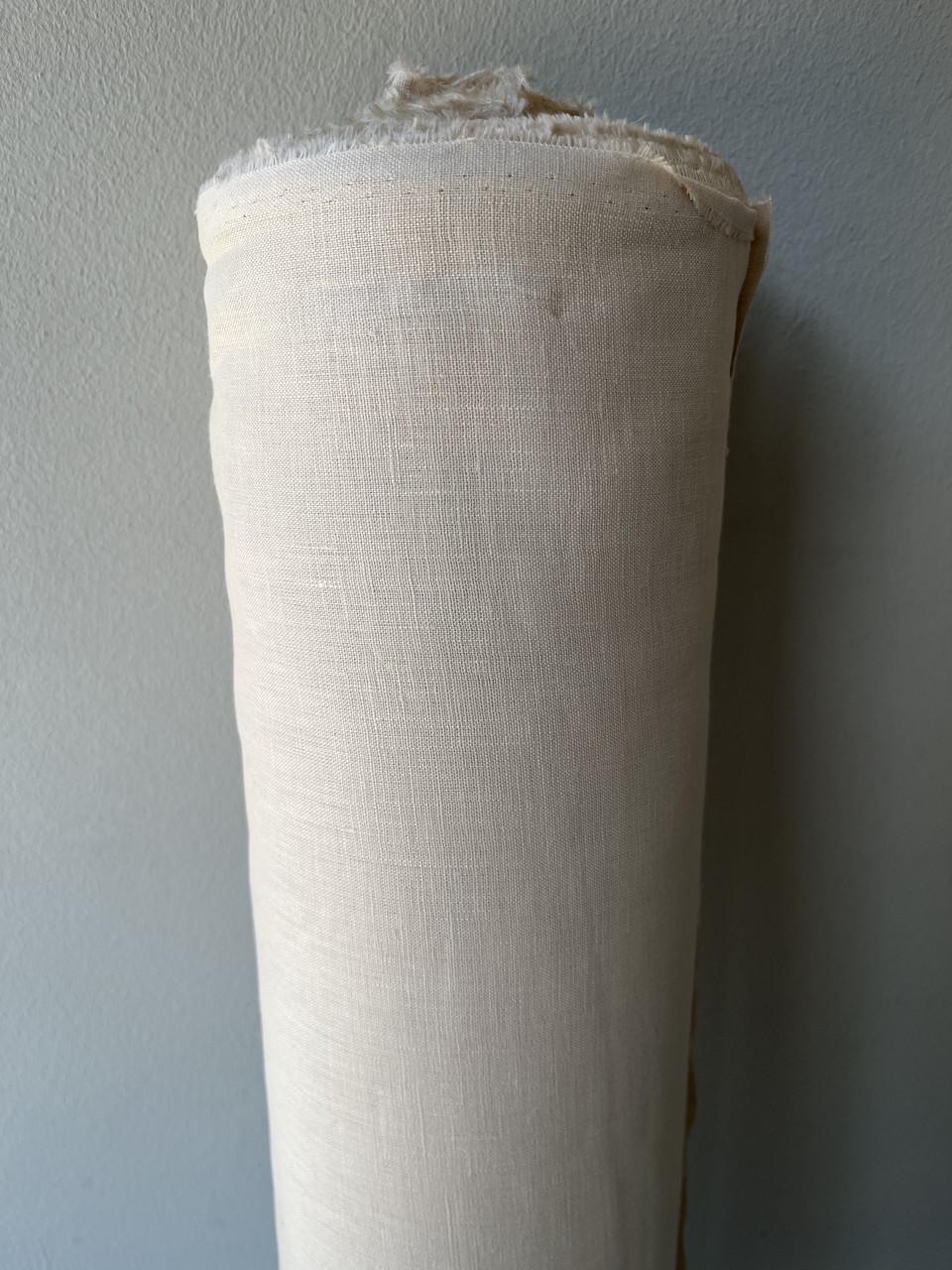 Ткань рубашечно-платьевая LINEN PLUS 100% лен смягчен 143 см 992 TOPIOCA Молочный Ткань рубашечно-платьевая LINEN PLUS 100% лен смягчен 143 см 992 TOPIOCA Молочный