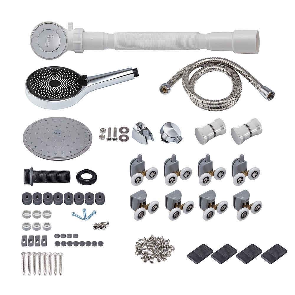 Бокс душевой с гидромассажем MIXXUS STRONG SBH02 FB SATIN низкий поддон 90x90x215 см (MI6890) - фото 2