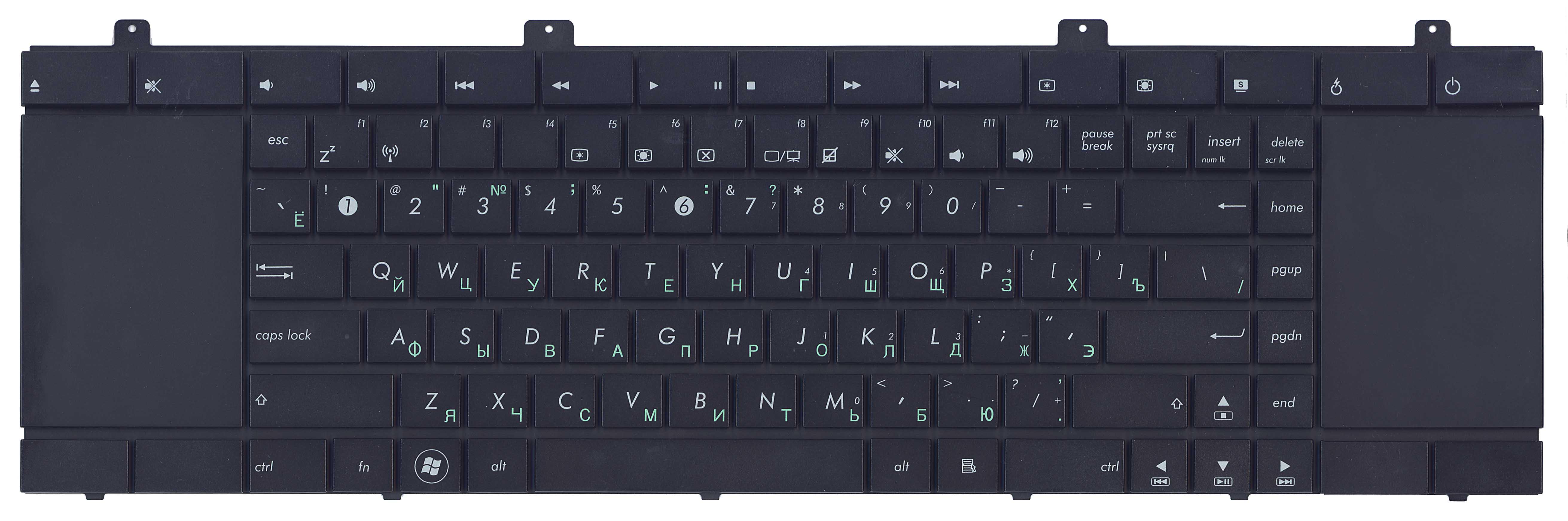 Клавиатура для ноутбука Asus Version 2 NX90JQ/NX90J Black Клавиатура для ноутбука Asus Version 2 NX90JQ/NX90J Black