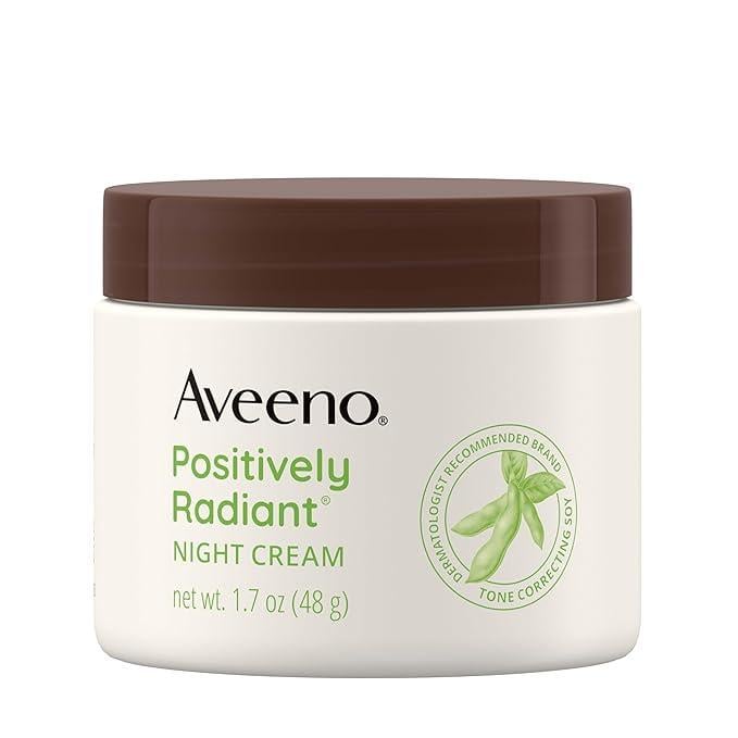 Крем для обличчя та шиї нічний Aveeno для боротьби з тьмяною шкірою та вирівнювання тону шкіри