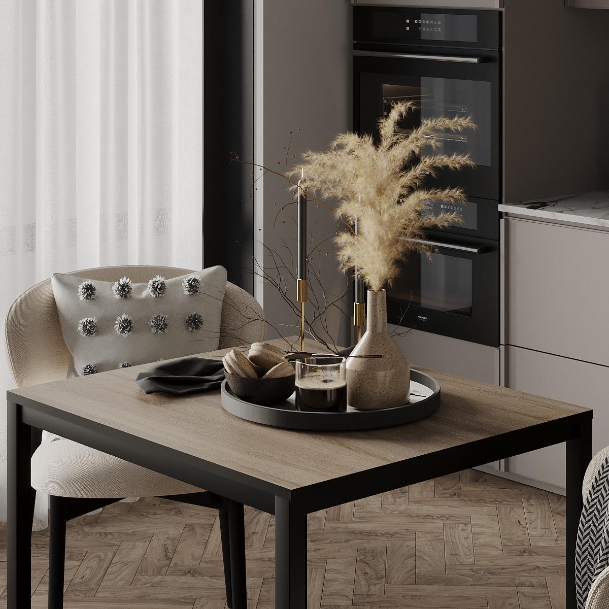 Стіл обідній Art in Head Brevity Loft mini 670х750х670 мм Дуб вінтаж оксид/Чорний метал (520028812) - фото 2 Стіл обідній Art in Head Brevity Loft mini 670х750х670 мм Дуб вінтаж оксид/Чорний метал (520028812) - фото 2