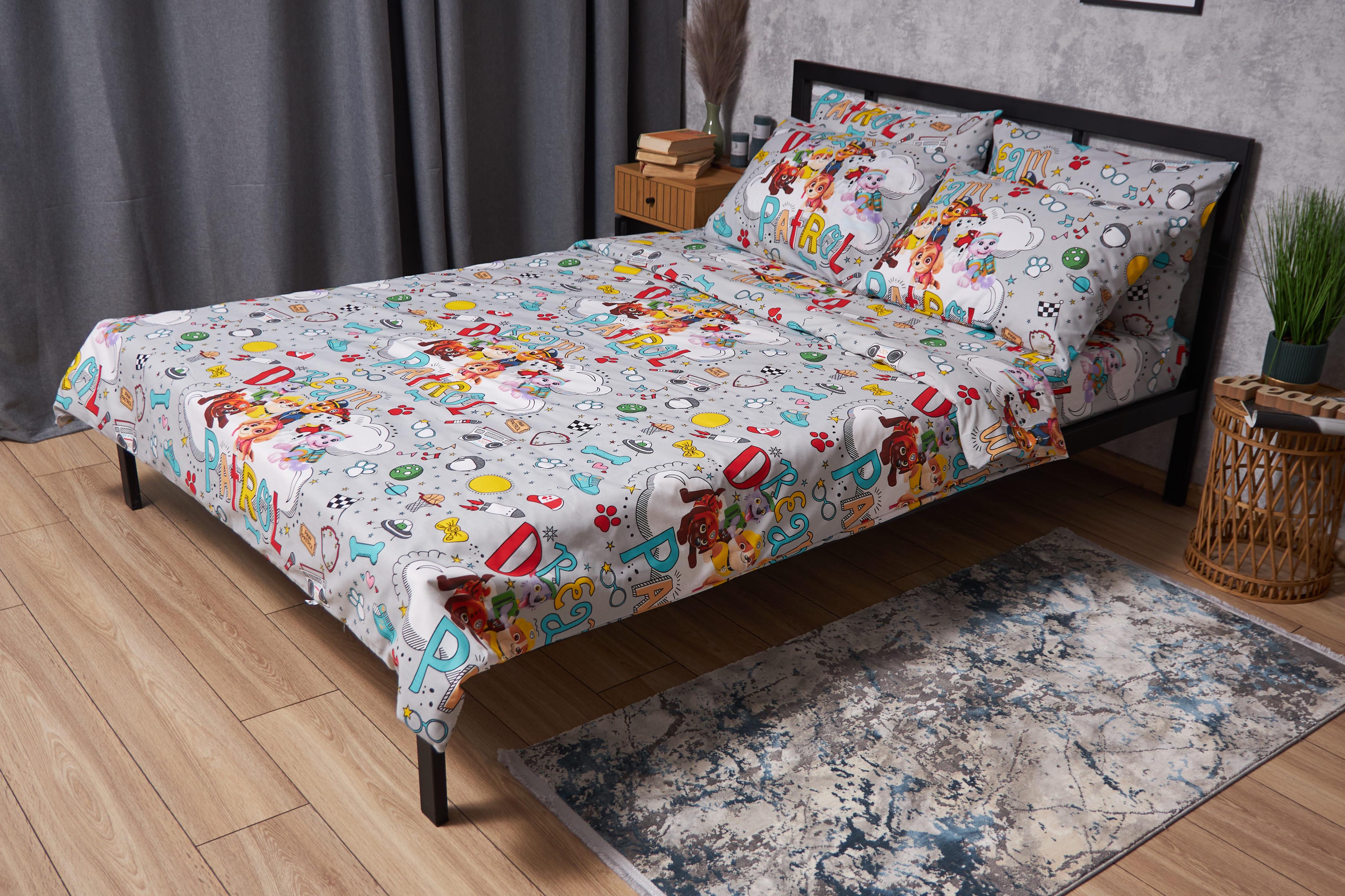 Комплект постельного белья Moon&Star Gold Люкс Dream Patrol бязь king size 220x240 см наволочки 2 шт. (MS-820003992)