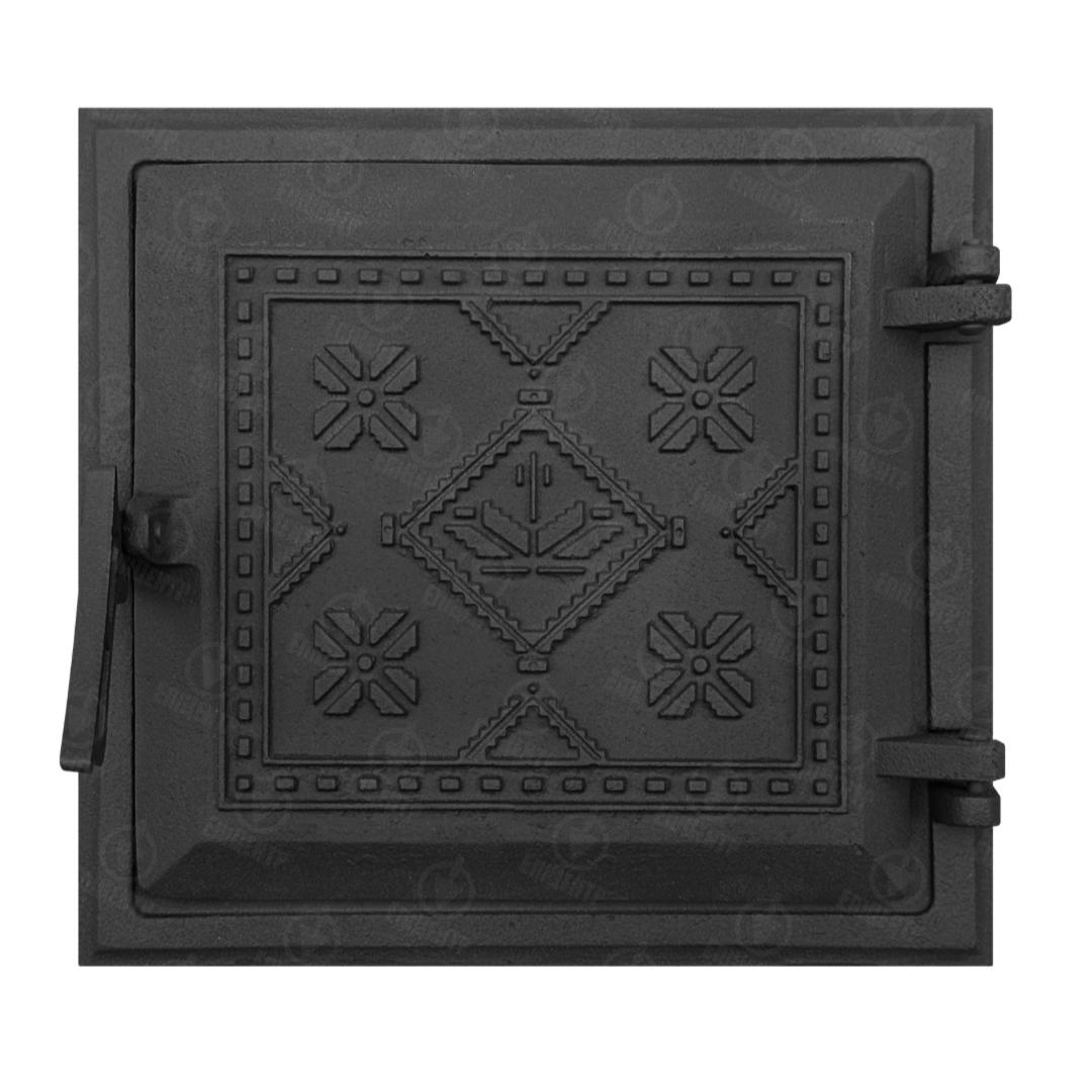 Дверцы чугунные для печи Вышиванка 265х250 мм