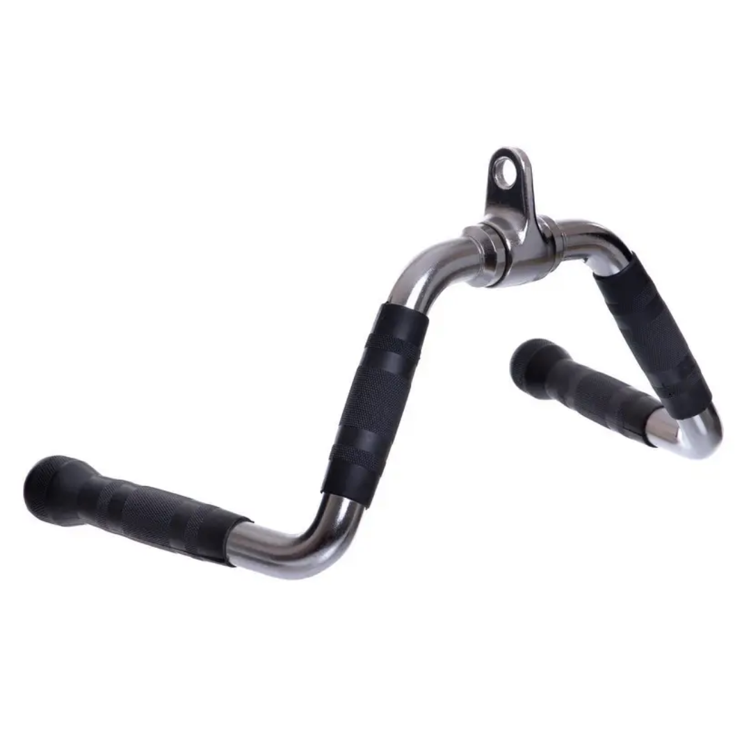 Ручка для тяги York Fitness многофункциональная с резиновыми рукоятками Хром (3759) Ручка для тяги York Fitness многофункциональная с резиновыми рукоятками Хром (3759)