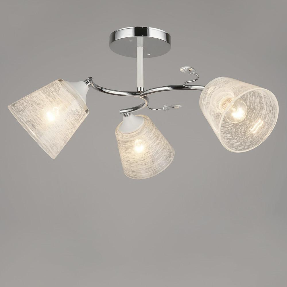 Люстра потолочная Lighthouse SRS-19486/3 CH+WT Хром/Белый