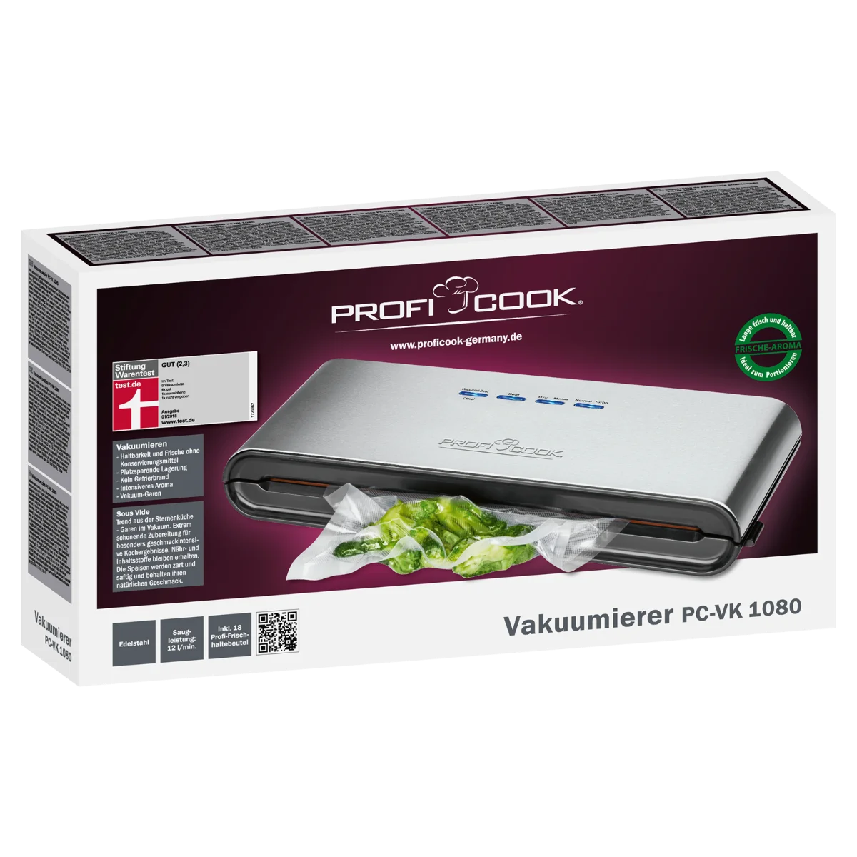 Вакуумний пакувальник Profi Cook PC-VK 1080 (2693384677) - фото 10 Вакуумний пакувальник Profi Cook PC-VK 1080 (2693384677) - фото 10