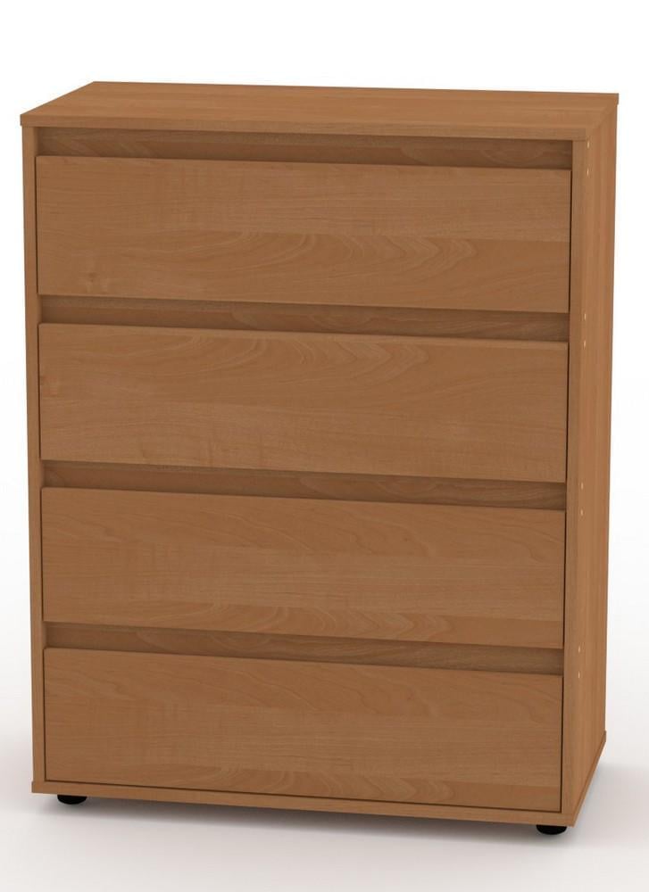 Комод 4 ящика МеблиКо 4 80х42х103 см Ольха (k-1118-3) - фото 1 Комод 4 ящика МеблиКо 4 80х42х103 см Ольха (k-1118-3) - фото 1