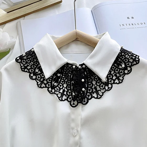 Кружевные воротники на платье/рубашку/блузку Разноцветный (C00910) - фото 8 Кружевные воротники на платье/рубашку/блузку Разноцветный (C00910) - фото 8