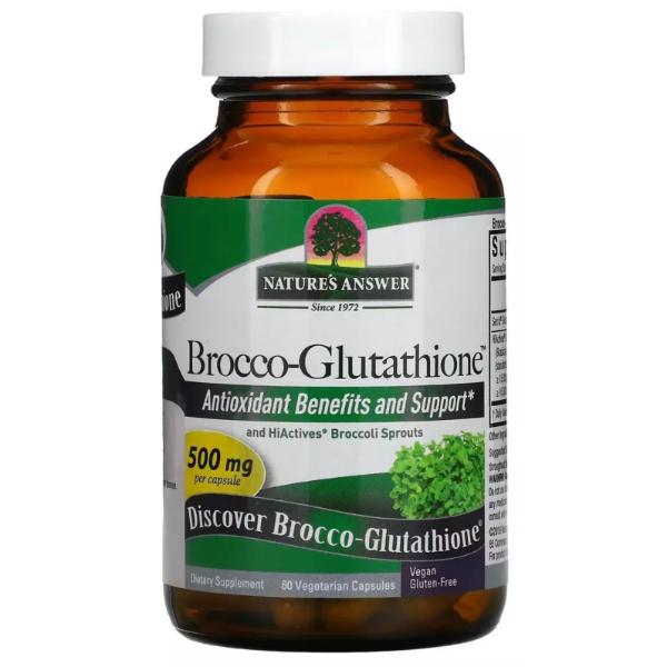 Антиоксидант Nature's Answer Brocco-Glutathione 500 мг 60 вег. капс. (000022162) Антиоксидант Nature's Answer Brocco-Glutathione 500 мг 60 вег. капс. (000022162)