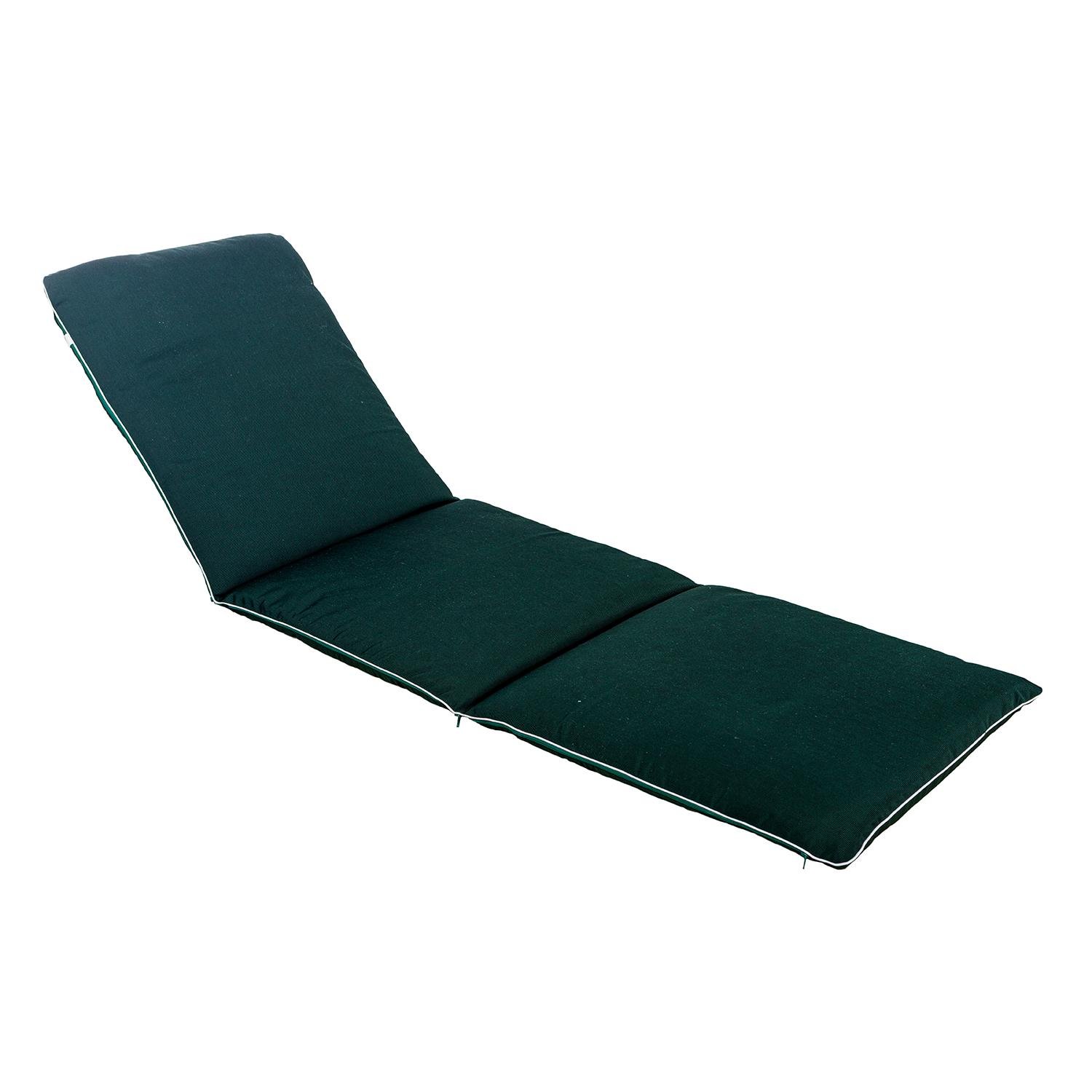 Матрас для шезлонга Ost-Fran TRIO тексилк 189x58x5 см Темно-зеленая дерюга 8503 (3906) - фото 1
