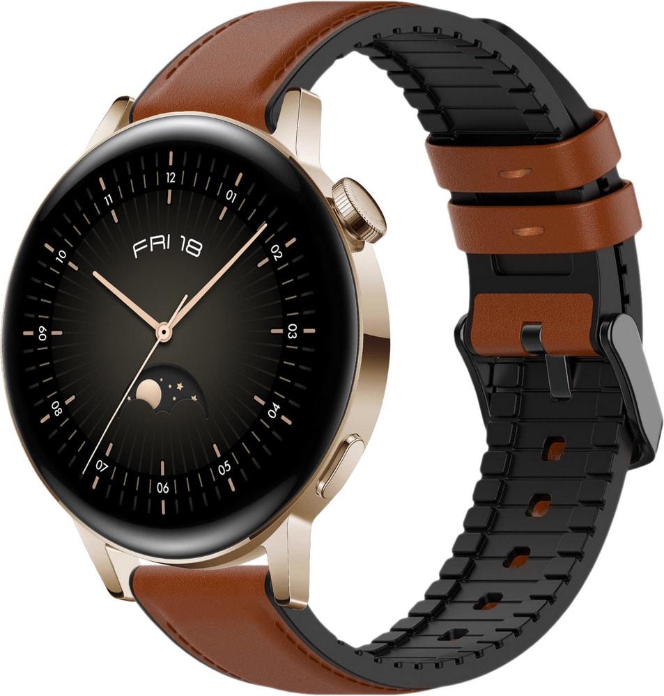 Ремешок кожаный Tamyx для Huawei Watch GT3 42 мм Brown (31602-30)