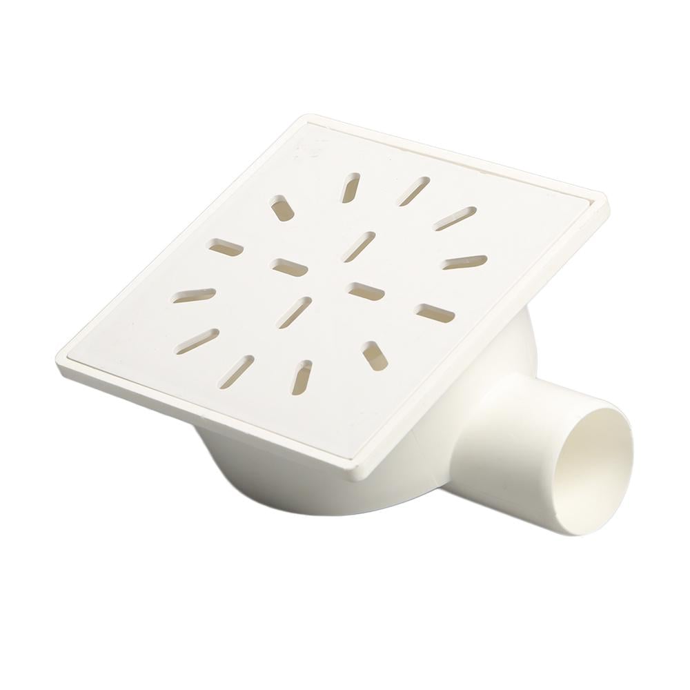 Трап душевой DN50 горизонтальный выход сухой затвор с пластиковой решеткой 15х15 см Трап душевой DN50 горизонтальный выход сухой затвор с пластиковой решеткой 15х15 см