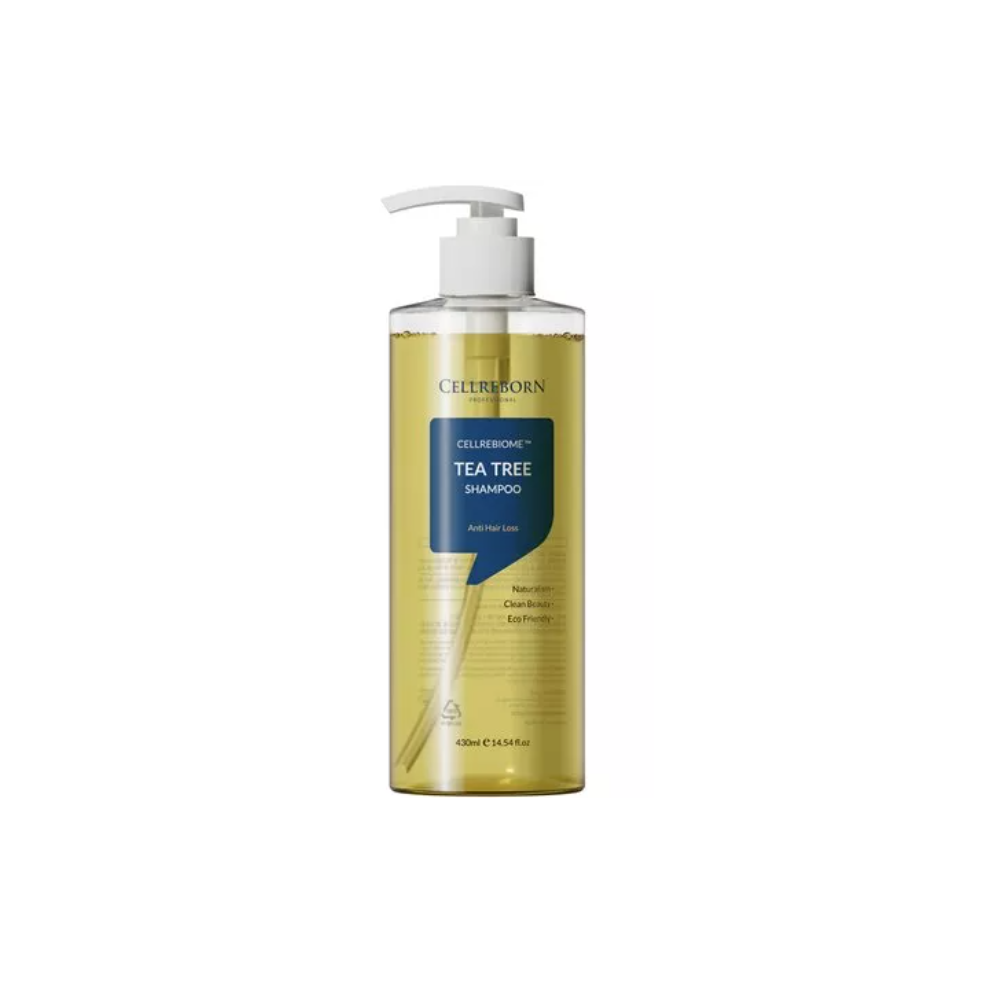 Шампунь проти випадіння волосся з чайним деревом Cellreborn Cellrebiome Tea Tree Shampoo 430 мл