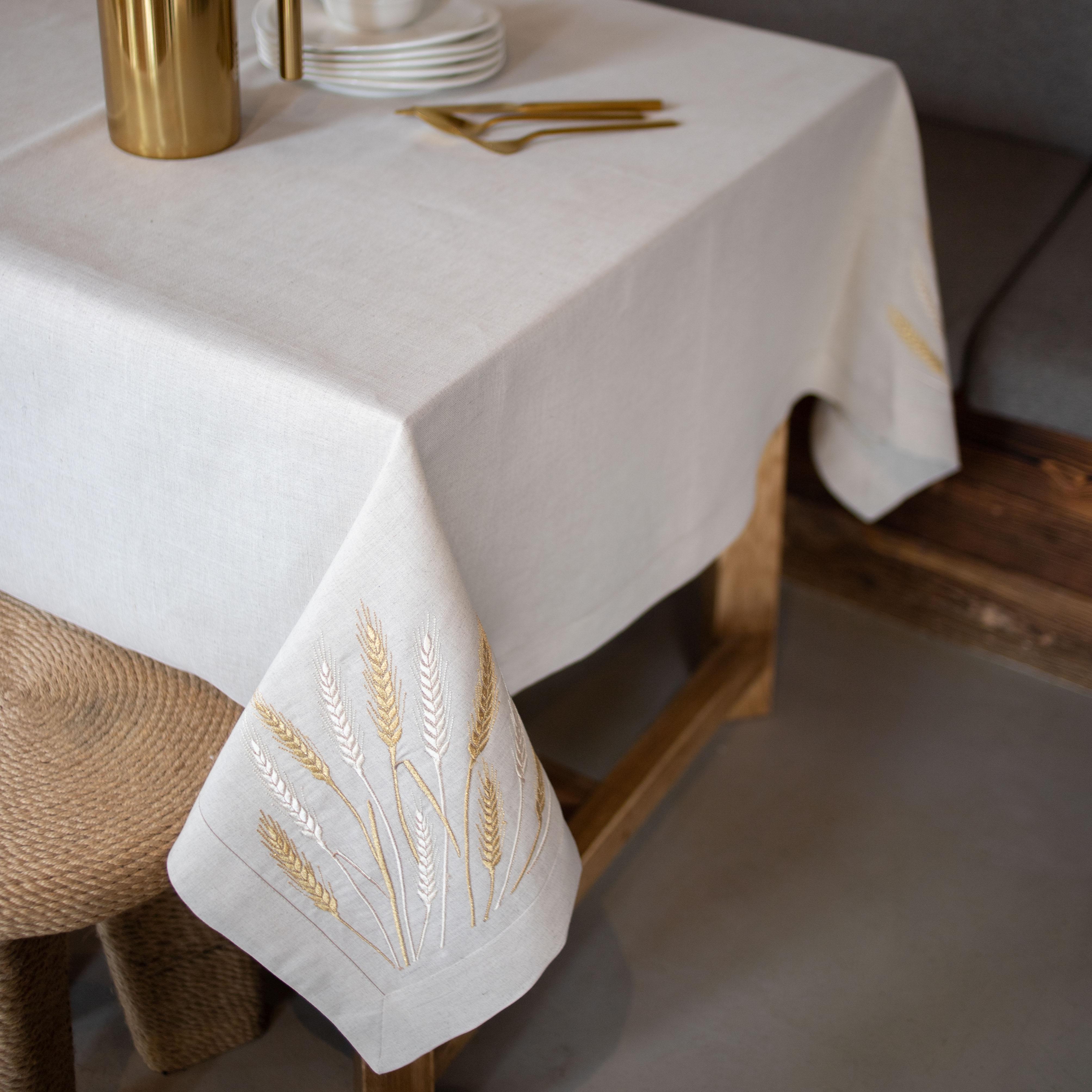 Скатертина вишита Пшеничне поле 3,0x1,5 м (06-23/00)