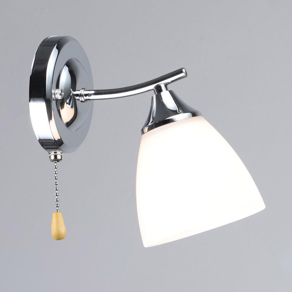 Світильник настінний Light House SRS-20314/1W плафон білий Хром