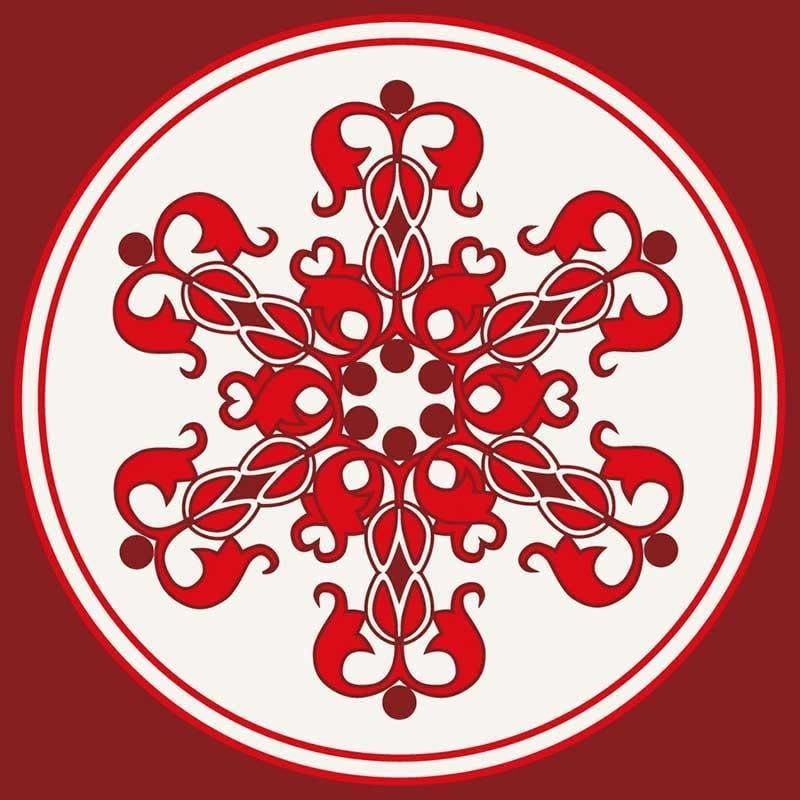 Набір для розпису ART CRAFT Круглий орнамент 30х30 см (13043-AC)