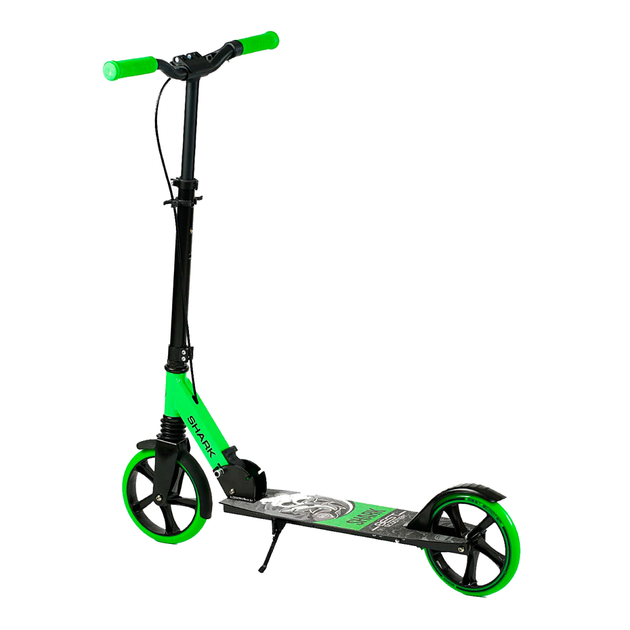 Самокат двоколісний Best Scooter SH-50730/4 SHARK з ручним гальмом/затискач керма/один амортизатор/в коробці/колеса PU 20 см (24996068) - фото 5 Самокат двоколісний Best Scooter SH-50730/4 SHARK з ручним гальмом/затискач керма/один амортизатор/в коробці/колеса PU 20 см (24996068) - фото 5