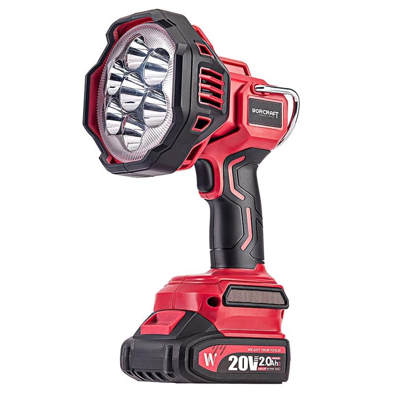 Ліхтар акумуляторний світлодіодний WORCRAFT CLED-S20Li-30WB з акумулятором 4А і зарядним High Power LED (43295)