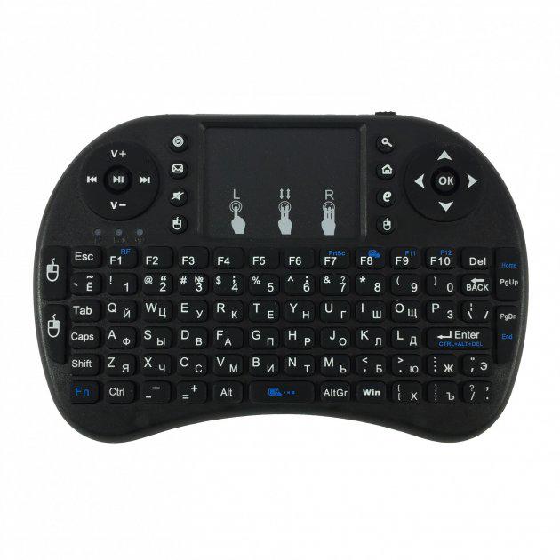 Бездротова міні клавіатура з тачпадом Rii mini I8 Чорний (1001784-Black-0)