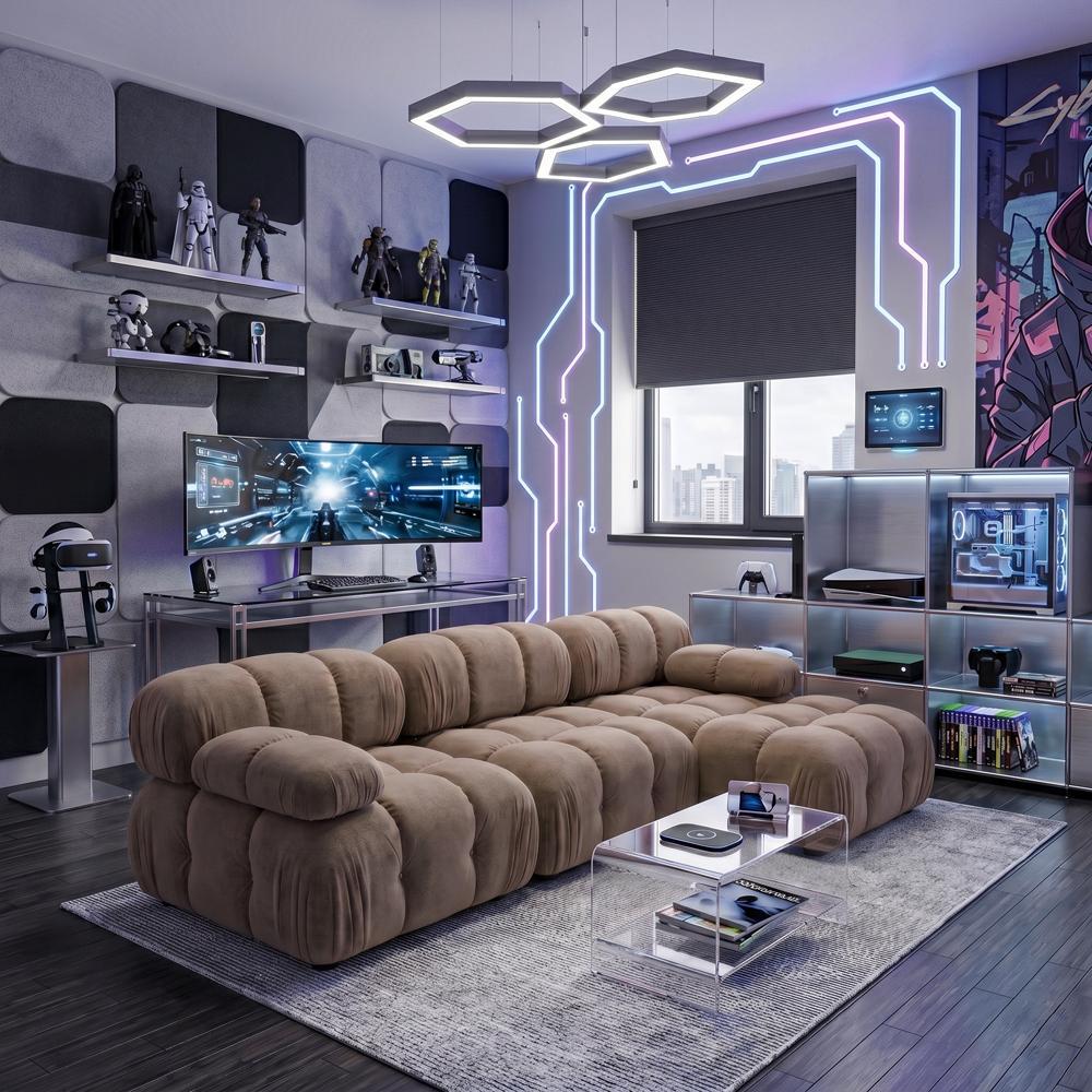 Диван модульный Bradley 270х150х70 см Cappuccino (rich_sofa_00009)