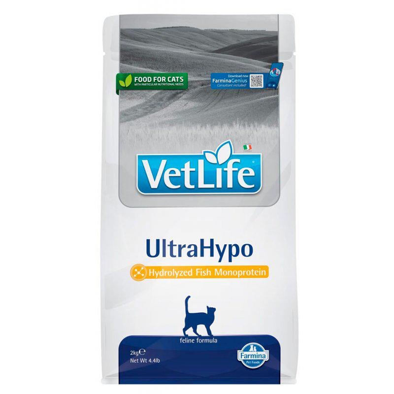 Корм при харчовій алергії у котів Farmina Vet Life UltraHypo Cat 400 г (160387)