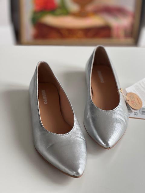 Балетки кожаные Gioseppo р. 39 Metallic Silver (29515933) - фото 6