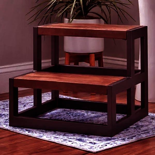 Скамейка-ступенька из дерева Томпсон Венге/Савоярди (ССТ-00891215)