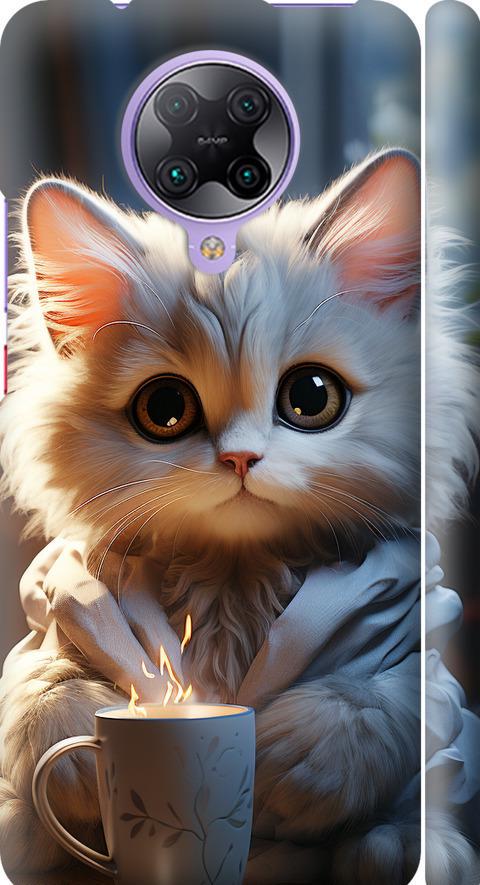 Чехол на Xiaomi Redmi K30 Pro White cat (5646m-1899-42517)