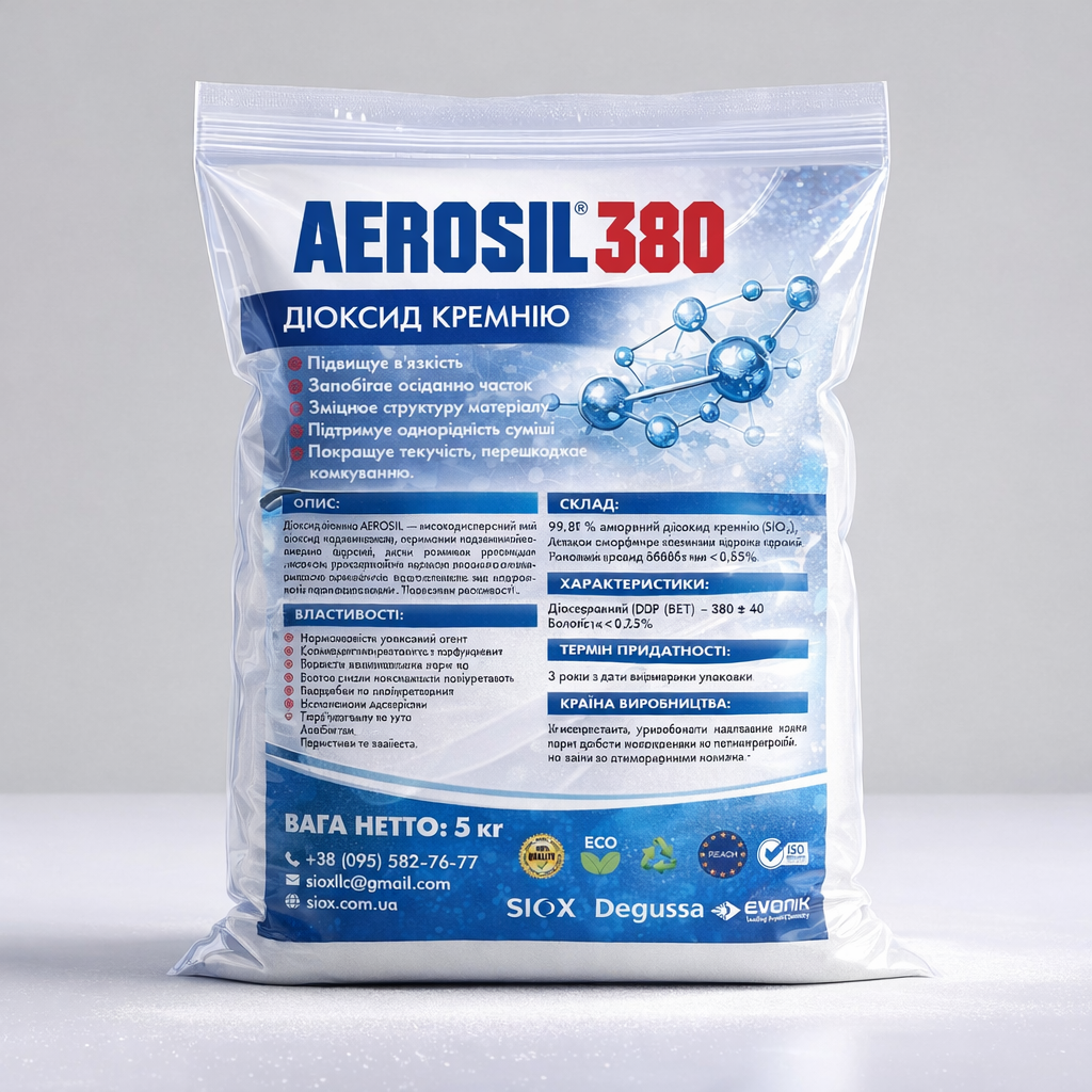 Диоксид кремния SIOX&Evonik AEROSIL 380 5 кг (35430335)