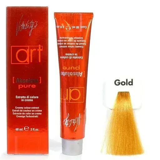 Крем-краска для волос с масляным коктейлем Vitality’s Art Absolute Hair Color Cream Gold Золотой микстон 100 мл