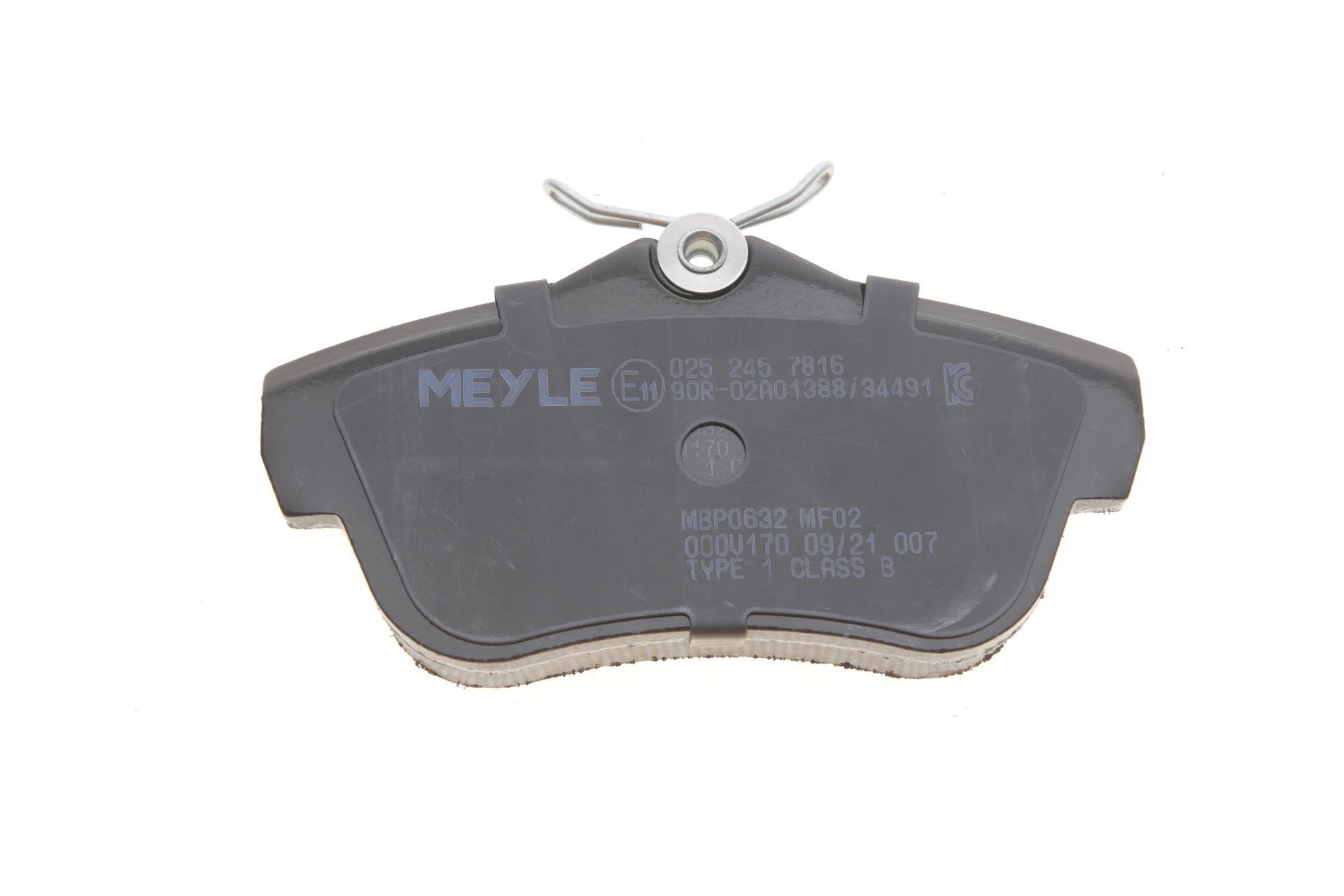 Колодки тормозные задние Fiat Scudo/Peugeot Expert 1.6D/2.0D 07-025 245 7816 MEYLE